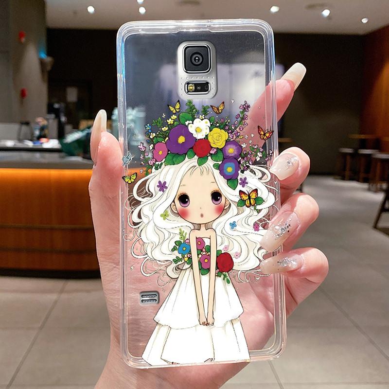 Casing For Samsung Galaxy Note 4 Note 3 Luxury Dragon Cute Cool Boys Girls Soft silicone Phone Case Back Cover Transparent Shell