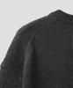 ASP Cotton V-Neck Knit Melange Charcoal
