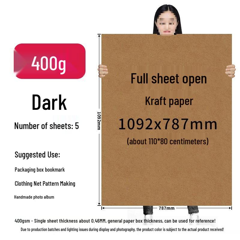 Large Kraft Brown Paper Sheets for Pattern Making, Drafting, and Drawing