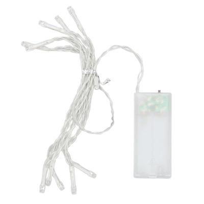 Color LED Lamp String Decorative Twinkle Light for Outdoor Camping Wedding 10 Beads 1.5 Meter