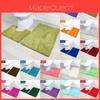 Luxurious 2 Piece Bath Mat Set Non-slip Toilet Pedestal With Soft Foam Shaggy Chenille Rug