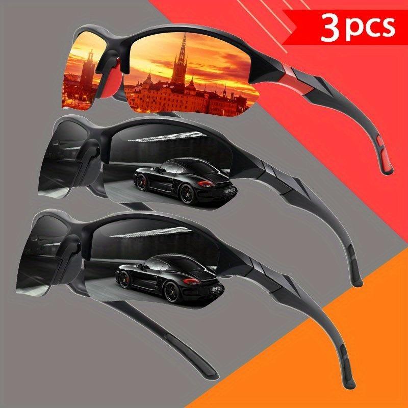 3 Pairs of Fashionable and Versatile Glasses Designed for Both Men and Women Suitable for Activities and Casual Wear