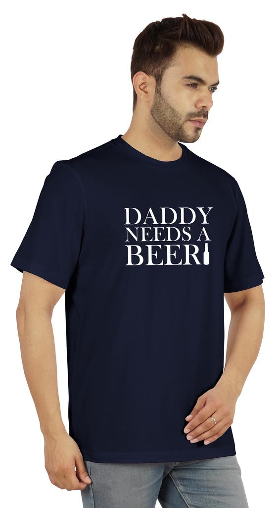 Inkmeso Graphic Tshirt For Men  s   Daddy Needs A Beer   Funny Quotes Dad  s Drinking Tee
