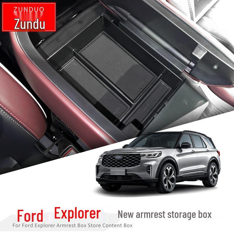 Verbesserte Aufbewahrungsbox für das Armlehnenfach des Ford Explorer 2023