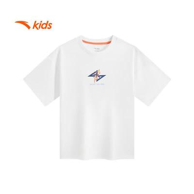 Boys' Basketball Series Breathable Knit Short-Sleeve T-Shirt