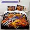 3pcs Digimon Cover Set - Personalized Name, HD Printed Bedding with 1 Cover and 2 Pillowcases - Perfect for Home Decor, Easy Care