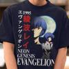 EVA Asuka Langley Soryu Vintage Washed TShirt Neon Genesis Evangelion Anime Graphic Streetwear Oversized Cotton Tee for Men