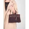 Platinum Bag Swift Leather and Suede 25/30CM Double Shoulder Strap Women's Bag Single Shoulder Messenger Versatile Fashion Handbag Bag
