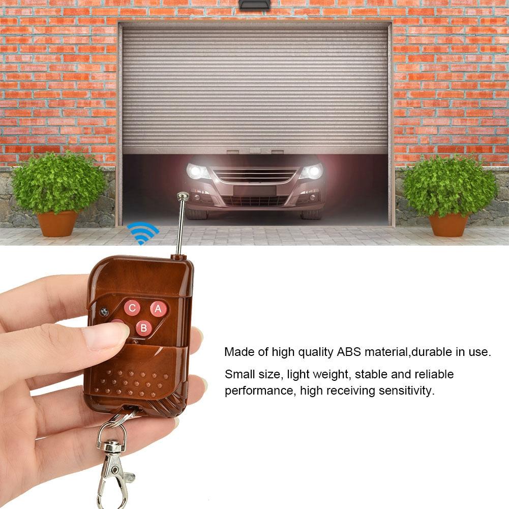 DC12V 4 Way Learning Code Wireless Controller (1Module 4Remote Control)