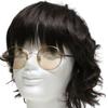 Gold x Light Beige Fashion Glasses Clear Colored UV Popular [Berkuto] (Non-prescription) Stylish, Round, Lenses, Lenses, Small, Large, Lightweight,