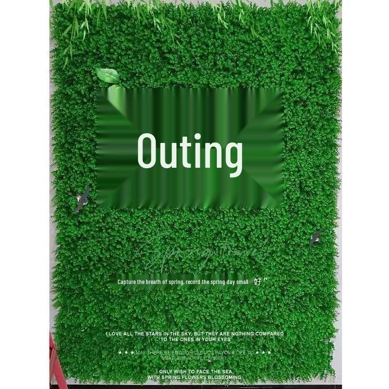 Artificial Green Wall with Roses for Indoor/Outdoor Decor