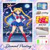 Sailor Moon Diamond Painting Kit 5D Full Drill DIY Diamond Mosaic Wall Art Home Decor