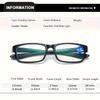 4 Pairs of Sports Reading Glasses Blue Light Blocking Full Frame Square Red and Blue Accents Eyewear