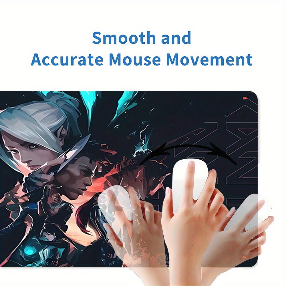 1pc Large Gaming Mouse Pad, UV Reactive Non-Slip Desk Mat, Washable PolyesterCyberpunk, Stealth, TeamworkComputer Pad with Vibrant Game Mach