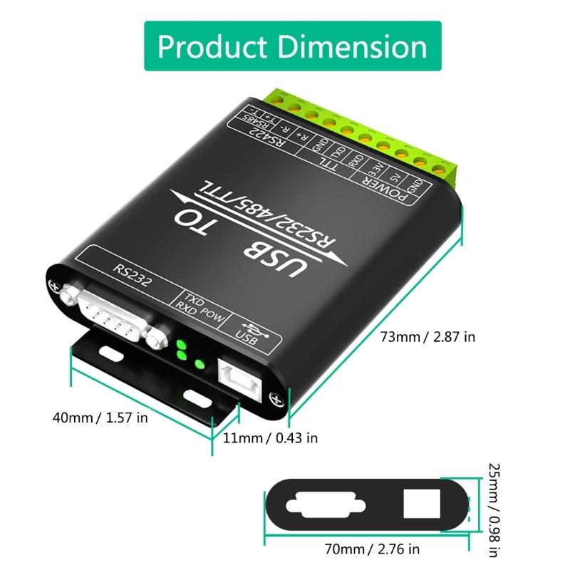 Industrial USB To Serial Converter Supports USB To RS232 422 232 Multiple Devices Applicable for Industrial