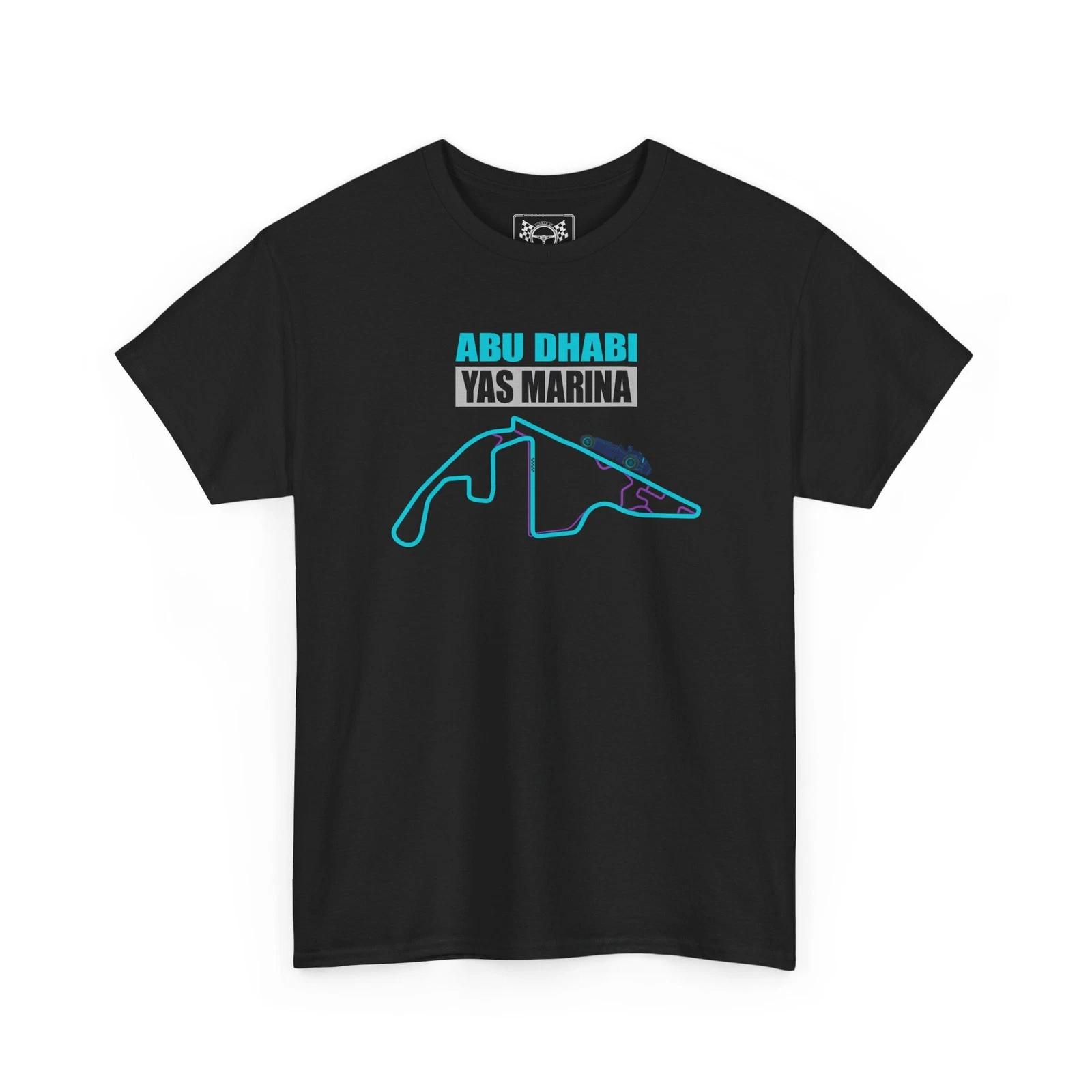 

Abu Dhabi GP Racing T-Shirt - Yas Marina Circuit Map Tee - Formula Fans Gift XL