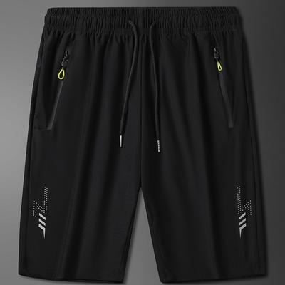 Ice Sports Shorts Men's Capris Casual Pants Quick Drying Pants Oversized Beach Pants