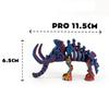 10 Colors 3D Printed Mammoth Model PLA Plastic Animal Simulation Model  Children's Toy