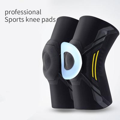 1Pcs Silicone Knee Support Compression Sports Spring Breathable Knee Pads Support for Running Fitness Volleyball Knee Protector