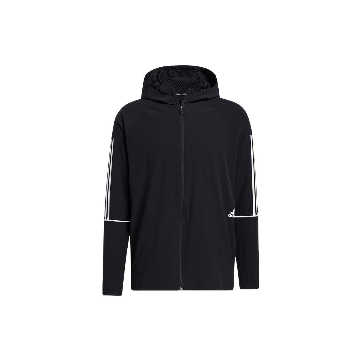 adidas Zipper Sports Hooded Jacket Black Men s GL4799 XS