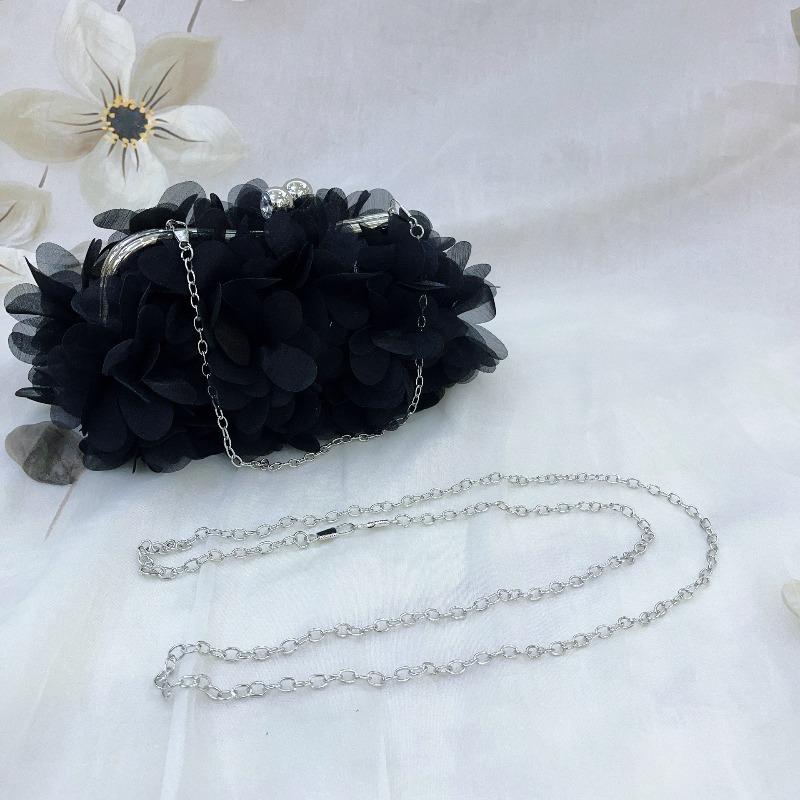 

New Petal Dinner Bag Handbag Fairy Underarm Bag Wedding Bag Banquet Gala Dress Bag Ball Bag