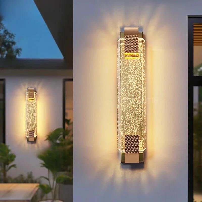 Nordic luxury bubble wall lamp living room bedroom LED crystal lamp TV background decoration modern home lighting fixtures