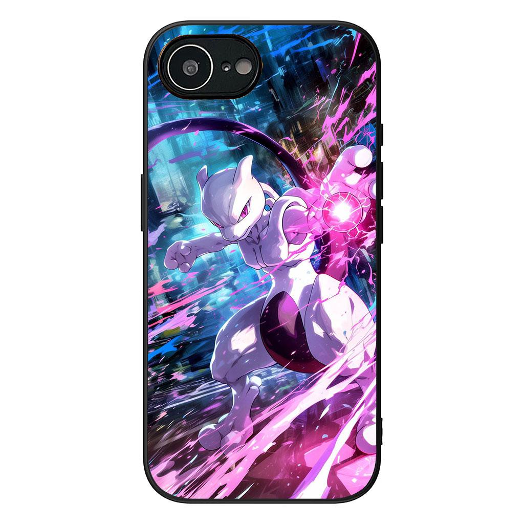 Charmander P-Pokemons Mewtwo P-Pikachus Phone Cover for Apple iPhone 16 15 14 Plus 13 12 Mini 17 Pro Max + ProMax 16E Air Case