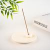 Plain Ceramic Donut Incense Holder: Stylish Mini Desktop Burner for Home & Bedroom Healing