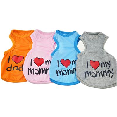 Diseño de Corazón Amoroso con Estampado de Pata Lindo Chaleco Pequeño para Perros Ropa Verano Primavera Camisetas Para Perros Disfraz Accesorios Cachorro Perro Chihuahua