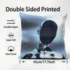 1PC Black White Art Design Cushion Cover Plush Fabric Soft DoubleSided Printed Sofa Warm Winter Home Child Gift Pillow Case