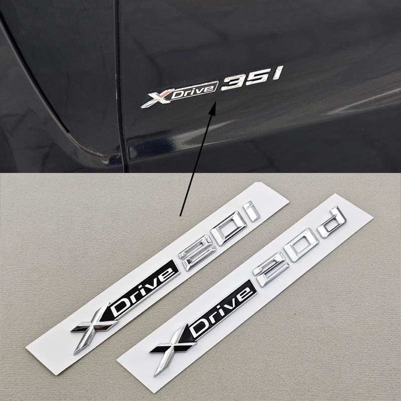 3D ABS Litery Logo Samochodu X1 XDrive 20i Emblemat Tylny Bagażnik Błotnik Boczne Naklejka Emblematyczna Dla BMW X1 X2 X3 XDrive Więcej Akcesoriów Samochodowych