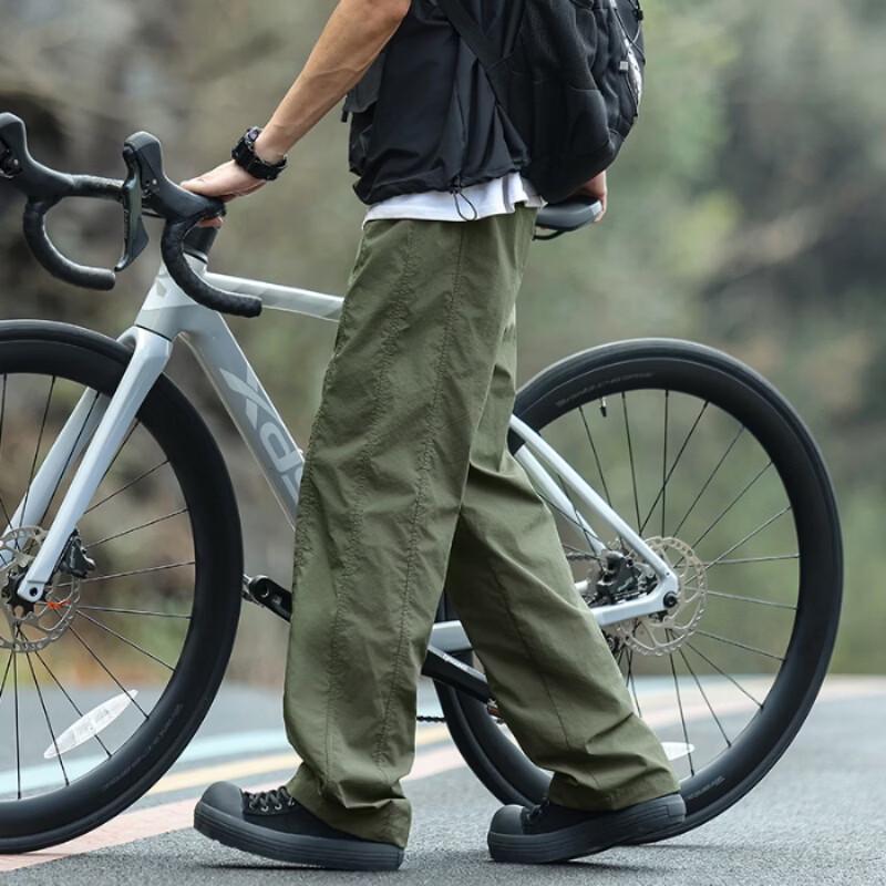 Yalu Men s Lightweight Loose Straight Outdoor Cargo Pants 3XL зелёный