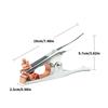 500A Electroplated Welding Ground Clamp High Conductivity Copper Jaw Braided Shunt Earth Grounding Cable Clip Tool