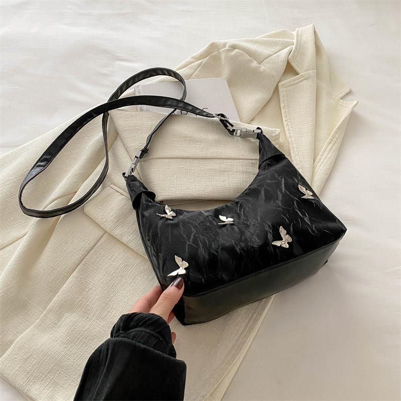 

Сумка большой вместимости женская 2024 новый дизайн нишевый дизайн для поездок на работу многофункциональный рюкзак с двойным плечевым ремнем, через плечо чёрный