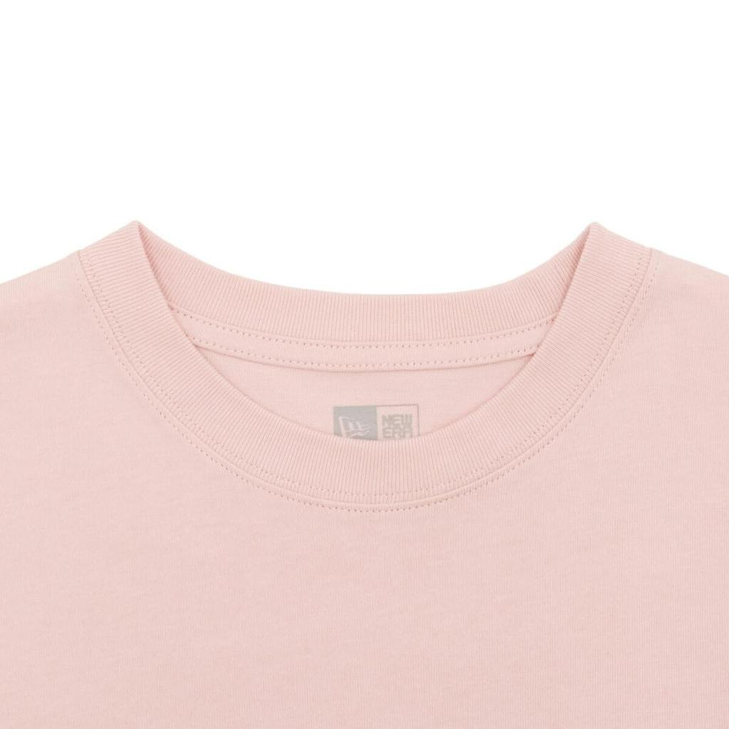 New Era Oversized Cotton Tee Handwritten Logo Pink Rouge L 14683882 S/S