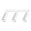 Lampa Sufitowa Nowoczesna Biała Listwa Ruchome Reflektorki Elementy Chrom 3Xgu10 10W Mica Milagro