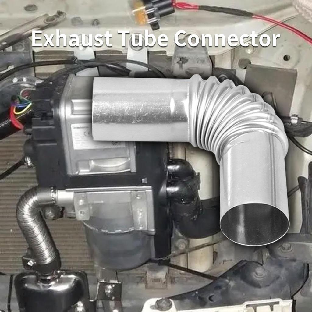 Car Air Duct Connector, Heater Hose, Parking Heater Pipe, Stainless Steel, Heater Pipe for