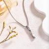 Hip Hop Fashion Pendant: Versatile Titanium Steel Necklace, Trendy Cross-border Design for Couples, Simple and Stylish Collarbone Chain
