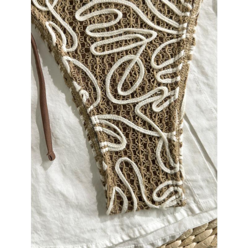 Sexy Solid Color Women Three Piece Bikini Swimsuit For Summer Vacation