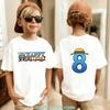 One Pieces Boy Girl TShirt Summer Kids Top Anime Birthday Number Theme 110 Years Old Cartoon Tees Kid Birthday Gifts