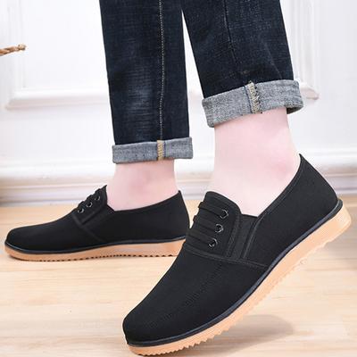 Men Casual Shoes High-quality Brand Fashion Men Shoes One Pedal All Brown Canvas Shoes Casual Sets of Men Breathable Cloth Shoes