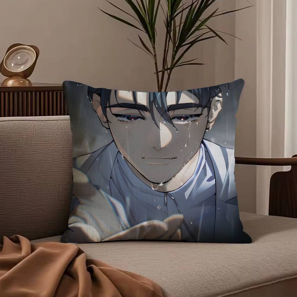 A-Alien S-Stage lvan Pillow Case Anti-dustmite Pillowcase Invisible zipper silky short plush Sofa cushion cover