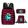 Among Us Middle School Student School Bag Cartoon School Bag Children's Backpack Backpack Satchel Moving