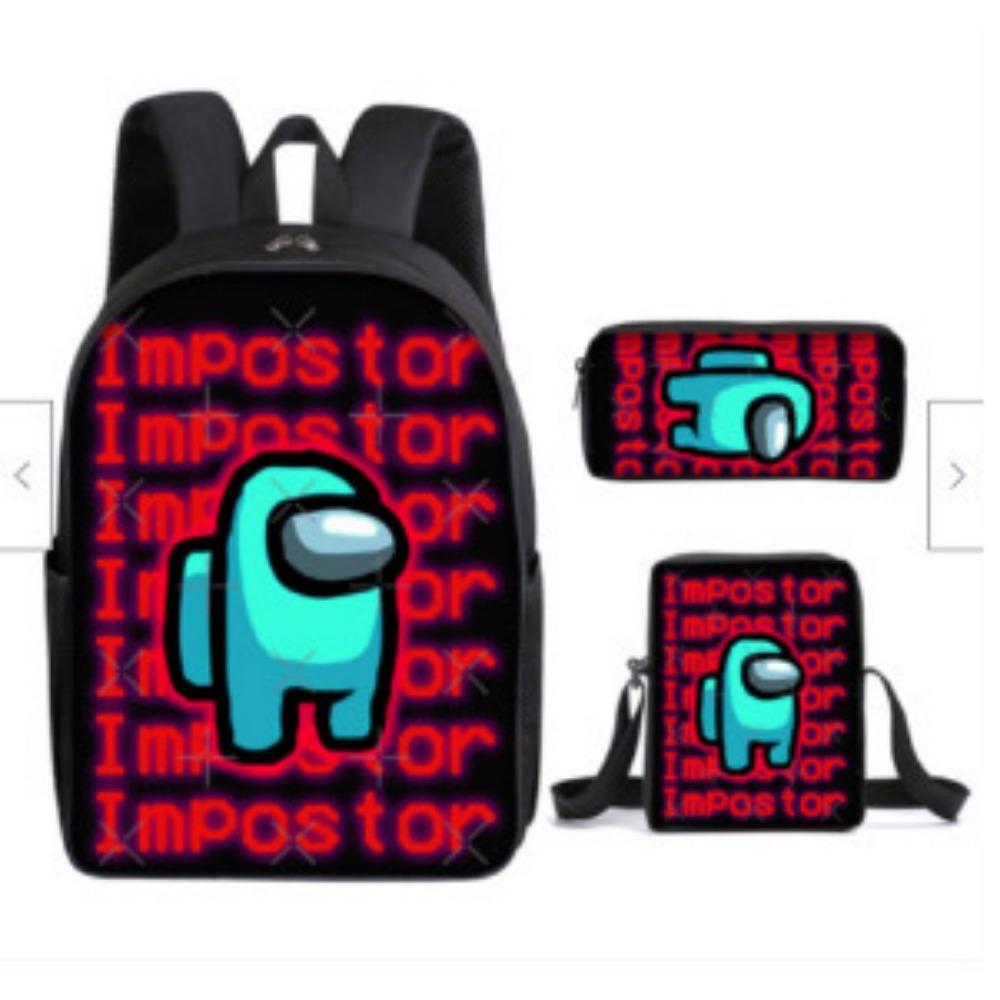Among Us Middle School Student School Bag Cartoon School Bag Children's Backpack Backpack Satchel Moving