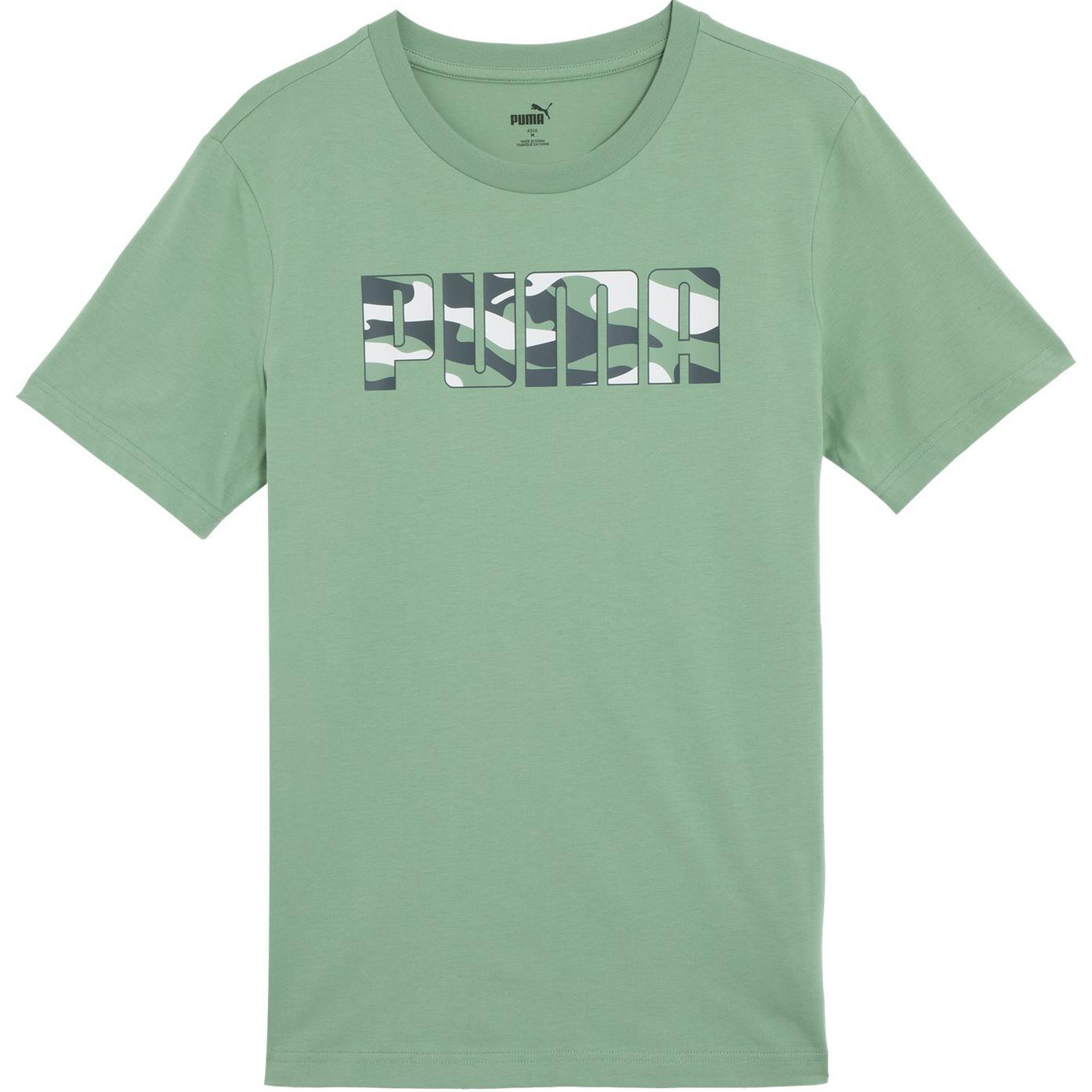 

Puma Ss24 Casual Printed Short Sleeve T-Shirt Men Tops Gray-Green 683874-26 M