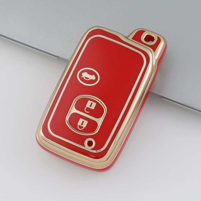 TPU Shell Fob Car Remote Key Case Cover Accessories For Toyota Camry Prius Land Cruiser Prado 150 Crown For Subaru Foreste XV
