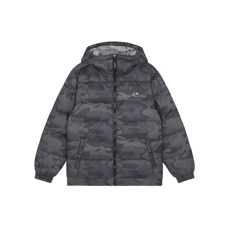 New Balance Sport Printed Logo Puffer Jacket Asia Sizing Black Camo Men s AMJ13335-BM XXL