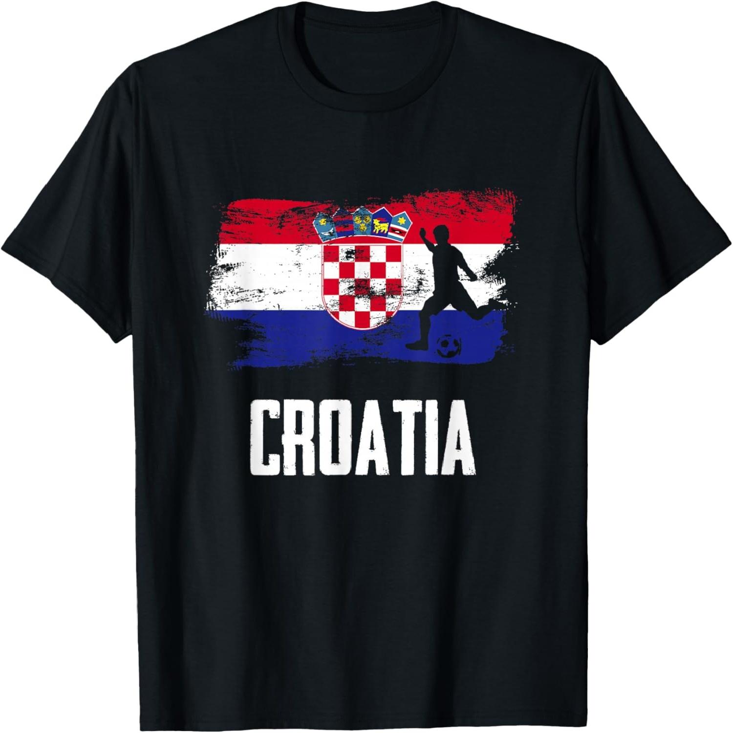Croatia Flag Jersey Croatian Soccer Team Croatian T-Shirt(1) S