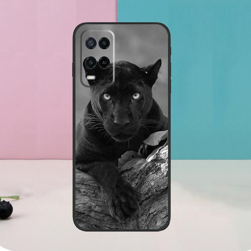 Cheetah Panther For OPPO A74 A94 A54 A58 A78 A98 A5 A9 A53 A15 A52 A72 A17 A57 A77 A16 A76 A96 A57S Case