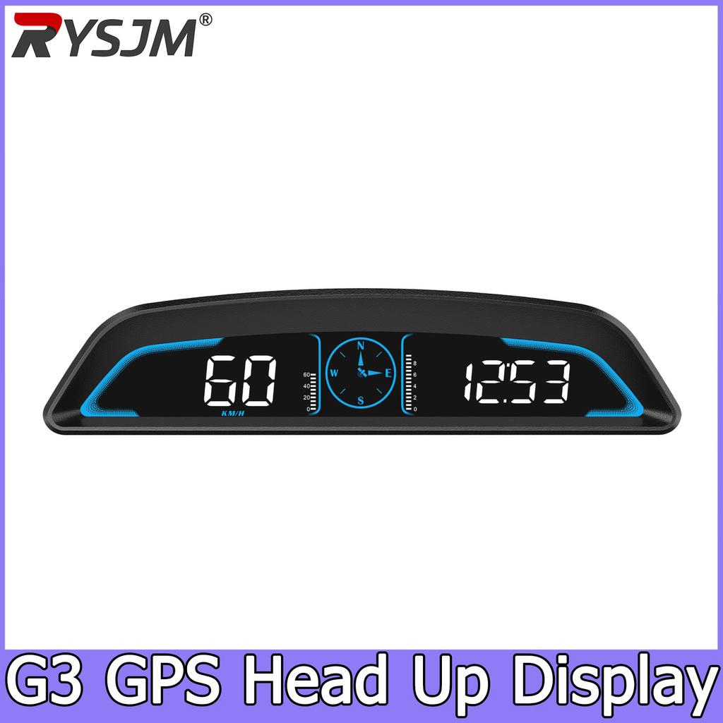 Auto Speedometer Digital Alarm Reminder Meter Head Up Display G3 GPS HUD For All Car 12V Electronics Accessories RPM Water Temp